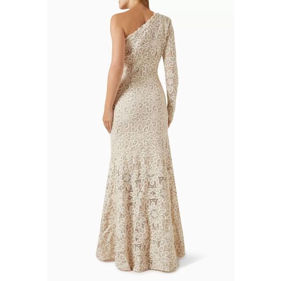 Elliatt Getaway One-shoulder Gown in Lace  Wedding Guest Dress size S NWT$420 - Picture 5 of 7